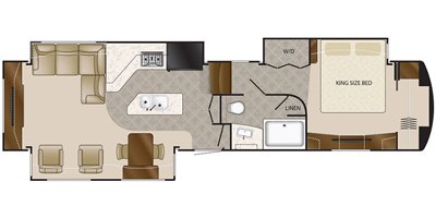 2020 DRV Elite Suites 39RESB3 floorplan