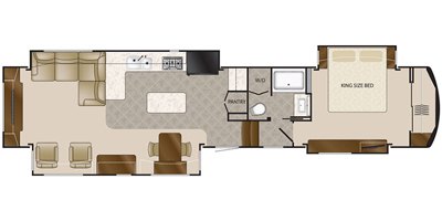 2020 DRV Elite Suites 44 Memphis floorplan