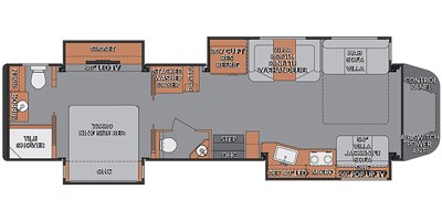 2020 Renegade IKON 34RX floorplan