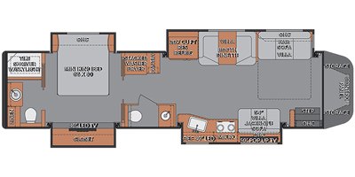 2020 Renegade IKON 34RF floorplan