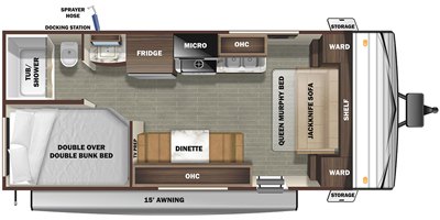 2020 Starcraft Autumn Ridge 20MB floorplan