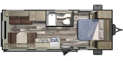 2020 Starcraft Mossy Oak 21FB floorplan