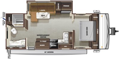 2020 Starcraft Mossy Oak 21RBS floorplan