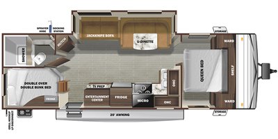 2020 Starcraft Mossy Oak 282BH floorplan