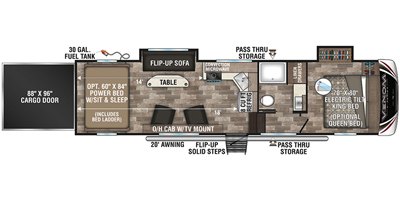 2020 KZ Venom V-Series V3214DK floorplan