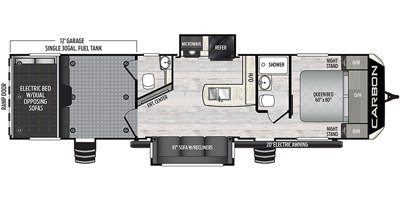 2020 Keystone Carbon 36 floorplan