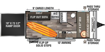 2020 KZ Escape E180TH floorplan