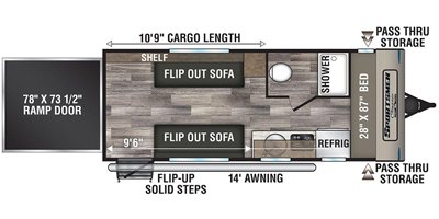 2020 KZ Sportsmen Classic 190TH floorplan