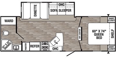 2020 Palomino Puma XLE Lite 25RBSC floorplan