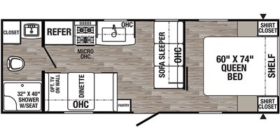 2020 Palomino Puma XLE Lite 23FBC floorplan