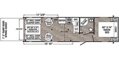 2020 Palomino Puma XLE Lite 27QBC floorplan