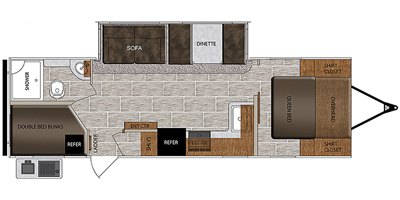 2020 Prime Time Manufacturing Tracer 274BH floorplan