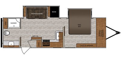 2020 Prime Time Manufacturing Tracer 260KS floorplan