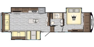 2020 CrossRoads Cruiser CR3391RL floorplan