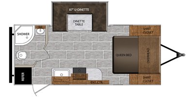 2020 Prime Time Manufacturing Tracer Breeze 20RBS floorplan