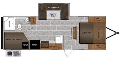 2020 Prime Time Manufacturing Tracer Breeze 24DBS floorplan