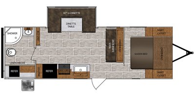 2020 Prime Time Manufacturing Tracer Breeze 25RBS floorplan