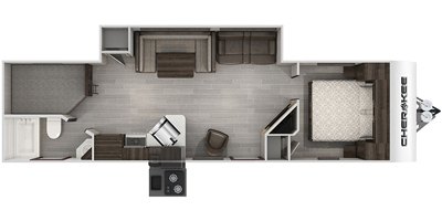 2020 Forest River Cherokee 284DBH floorplan