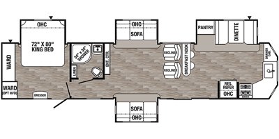 2020 Palomino Puma Destination 39FKL floorplan