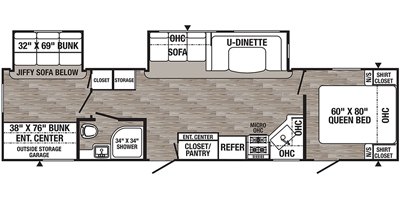 2020 Palomino Puma 31QBBH floorplan