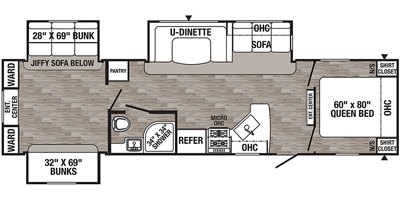 2020 Palomino Puma 31DBTS floorplan