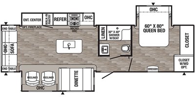 2020 Palomino Puma 31RLQS floorplan