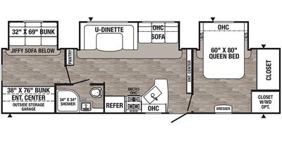 2020 Palomino Puma 32RBFQ floorplan