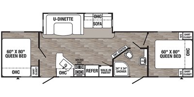 2020 Palomino Puma 28BHSS2 floorplan