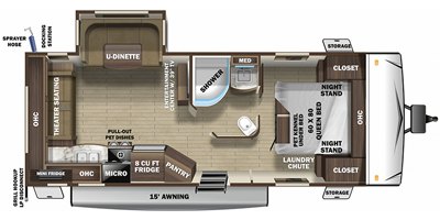 2020 Highland Ridge Mesa Ridge Lite MR2410RL floorplan