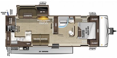 2020 Highland Ridge Silverstar Lite ST2804RK floorplan