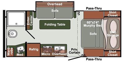 2020 Gulf Stream Envision SVT 21MBS floorplan