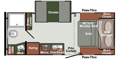 2020 Gulf Stream Envision SVT 21MBD floorplan