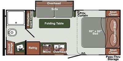 2020 Gulf Stream Matrix SVT 21QBS floorplan