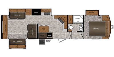 2020 Prime Time Manufacturing Crusader 320DEN floorplan