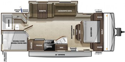 2020 Highland Ridge Open Range Conventional OT26BHS floorplan