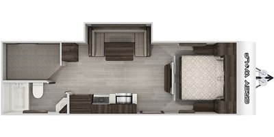 2020 Forest River Cherokee Grey Wolf 23DBH floorplan