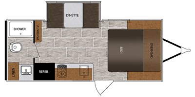 2020 Prime Time Manufacturing PTX 170FQS floorplan