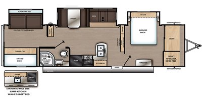 2020 Coachmen Catalina Legacy Edition 343BHTSLE floorplan