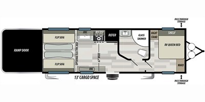 2020 Forest River Salem Cruise Lite West 211SSXL floorplan