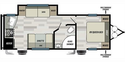 2020 Forest River Wildwood X-Lite West 231RKXL floorplan