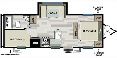 2020 Forest River Salem Cruise Lite West 241BHXL floorplan