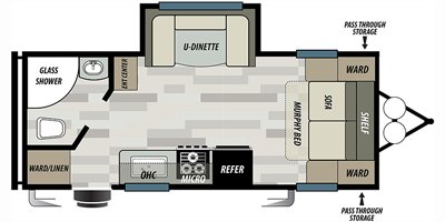 2020 Forest River Wildwood X-Lite West 212RBXL floorplan