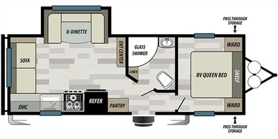 2020 Forest River Salem Cruise Lite West 241RLXL floorplan