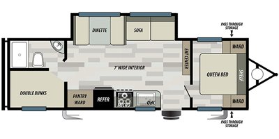 2020 Forest River Salem West Select 267SS floorplan