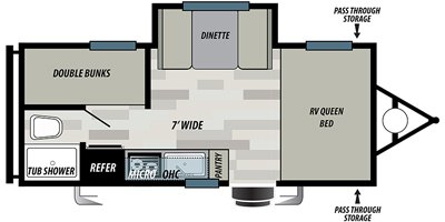 2020 Forest River Salem West Select 207BH floorplan