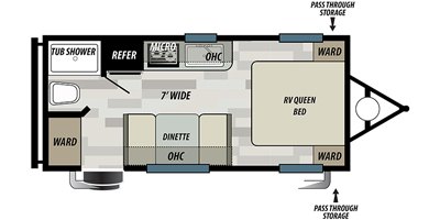 2020 Forest River Salem West Select 177FQ floorplan