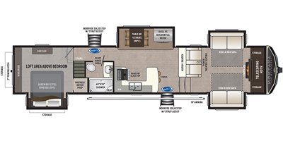 2020 Keystone Montana High Country 377FL floorplan