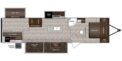 2020 Prime Time Manufacturing Lacrosse 3380IB floorplan