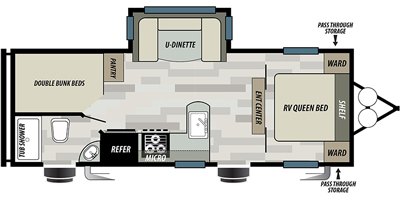 2020 Forest River EVO T2490 floorplan