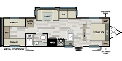 2020 Forest River EVO T2990 floorplan